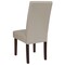 Merrick Lane Ellison Mid-Century Panel Back Parsons Accent Dining Chair - Set of 4